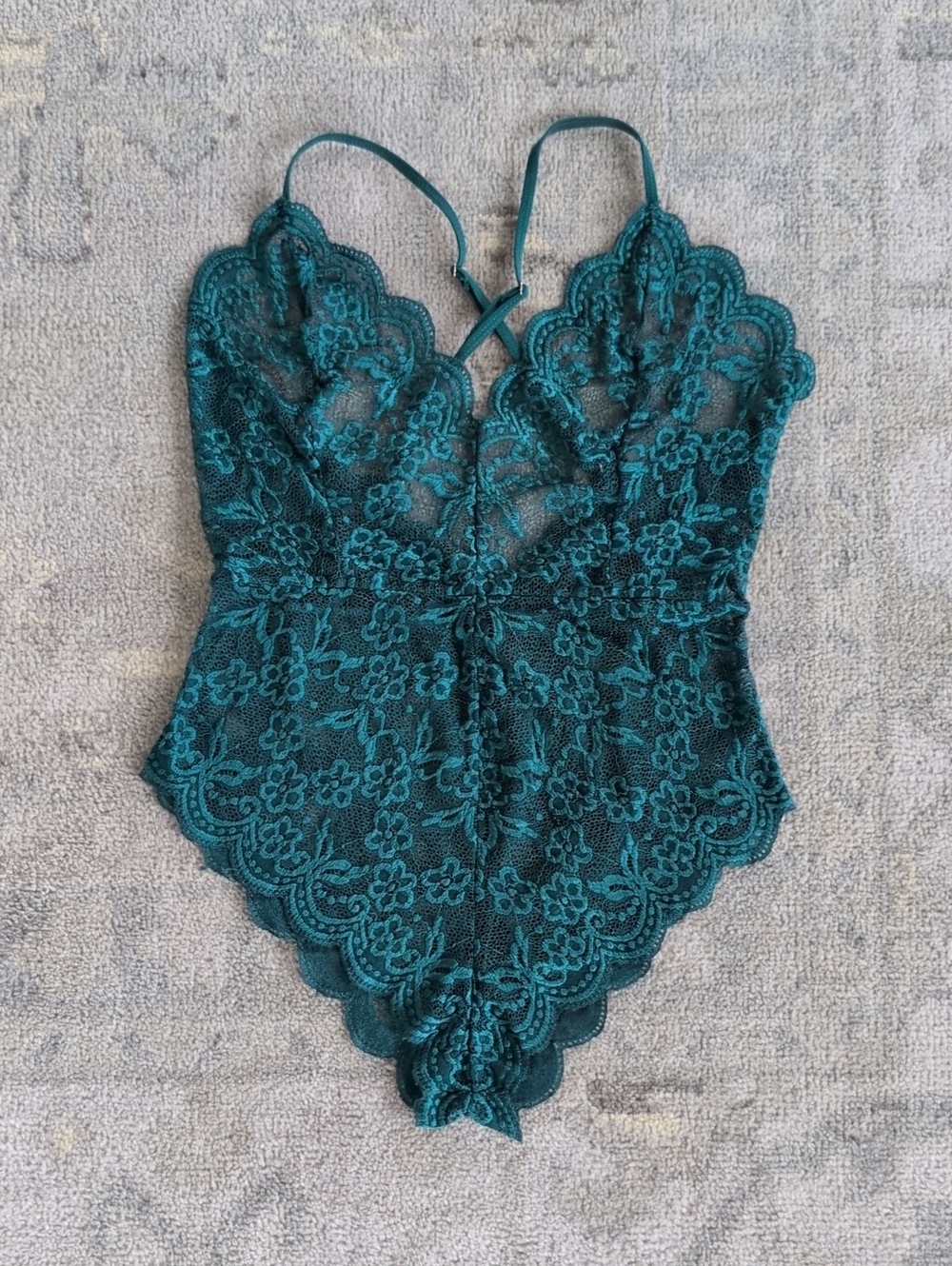 Teal Lace Bodysuit